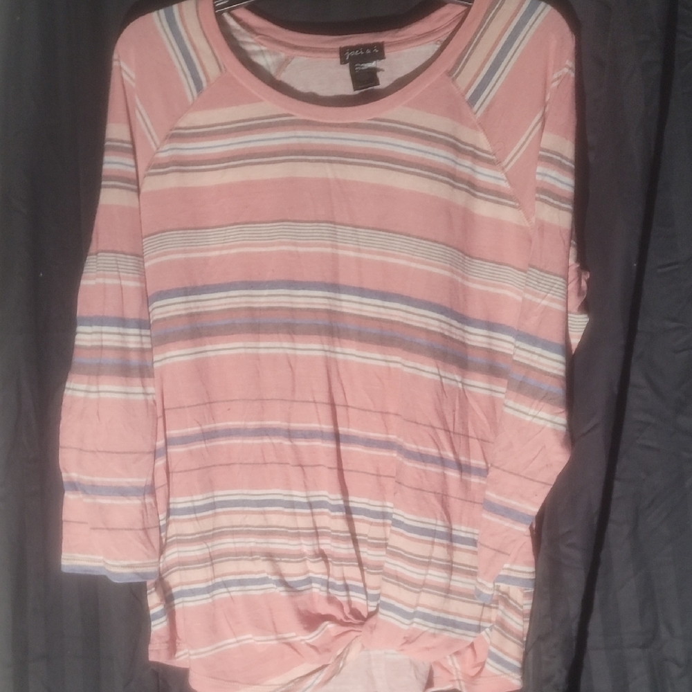 Pink Striped Long Sleeve Tee by Croft & Barrow